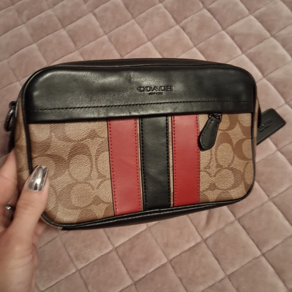 Coach Unisex Camera  Brown and Black Crossbody Bag - Picture 1 of 13
